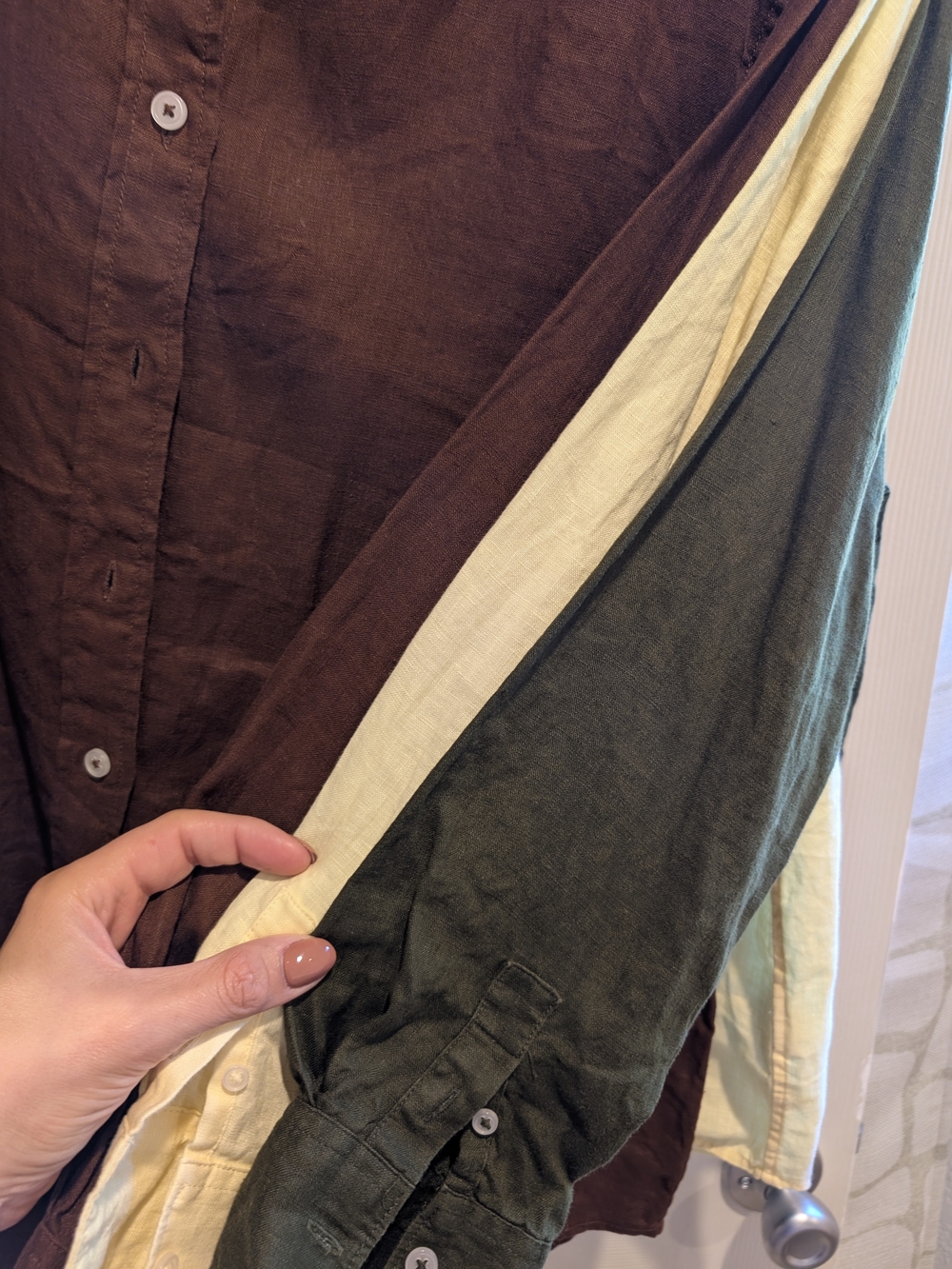 EUC Quince 100% European Linen Long-Sleeve Button-Up Shirts *Lot Of 3*
